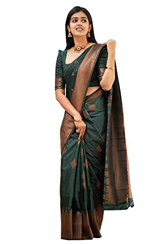 Avantika Fashion Women's Kanjivaram Soft Pure Silk Saree With Blouse Piece