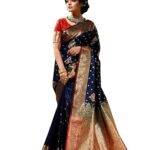 Avantika Fashion Women's Soft Lichi Silk Banarasi Kanjivaram Saree With Blouse Piece