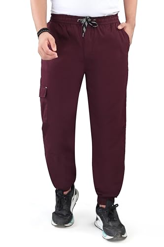 Boys Cargo Jogger Pants - Pure Cotton - Relax Fit - OneSide Cargo Pocket - Available in L and XL