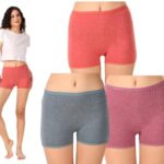 COTTS Fashion Mid Waist Cotton Stretch Underwear Hipster Boyshorts Panties for Kids Girls Pack of 4