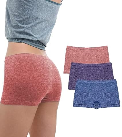 COTTS Fashion Mid Waist Cotton Underwear Hipster Boyshorts Panties for Kids Girls Pack of 3