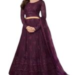 F Plus Fashion Kids Girls Semi Stitched Lehenga Choli With Dupatta Set