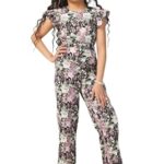 Fashion Dream Girl's Ankle Length Printed Jumpsuit