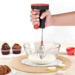 Heart Home Hand Blender | Milk Lassi Maker | Hand Press Mixer with Steel Blades | Egg Beater | Hand Mixer for Coffee-Lassi-Cream-Soup-Butter Milk | Hand Blender for Kitchen | Multicolor