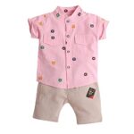 Hopscotch Baby Boy's Cotton Blend Shorts Set