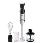 INALSA Electric Hand Blender 1200Watt 100% Copper Motor|Variable Speed and Turbo Function|Low Noise|Anti-Splash Technology|2 Yr Warranty| Home&kitchen |Chopper,Whisker,Multipurpose Jar|(RobotINOX1200)