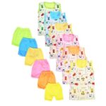 Jimmy Jammy Unisex Baby Boy & Girl Summer Dress Soft Hosiery Cotton Blend T-shirt and Shorts Pack 6 T-shirt + 6 Shorts Multi colored | Size 0 Months - 18 Months