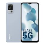 Lava Blaze 5G (Glass Blue, 4GB RAM, UFS 2.2 128GB Storage) | 5G Ready | 50MP AI Triple Camera | Upto 7GB Expandable RAM | Charger Included | Clean Android (No Bloatware)