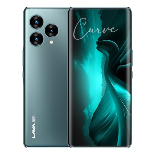 Lava Blaze Curve 5G (Glass Viridian, 8GB LPDDR5 RAM, UFS 3.1 128GB Storage) | 120Hz Curved Amoled Display |2.6GHz Dimensity 7050 6nm Processor |64 MP Primary Sony Sensor