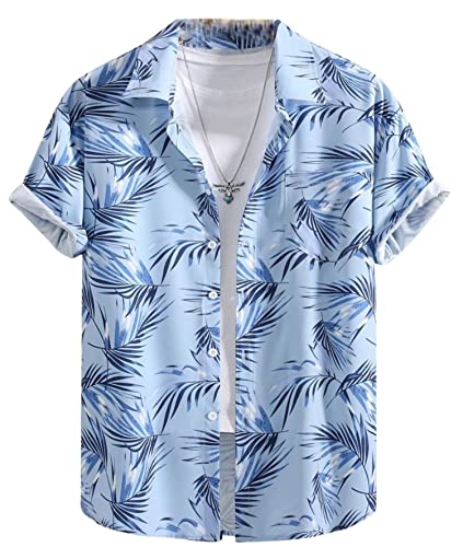 Leriya Fashion Men Regular Fit Shirt || Rayon Tropical Printed Regular Fit Shirts || Summer Wear Regular Fit Shirt || Perfect For Outing || Vacation Wear Regular Fit Shirt For Boys || Gift