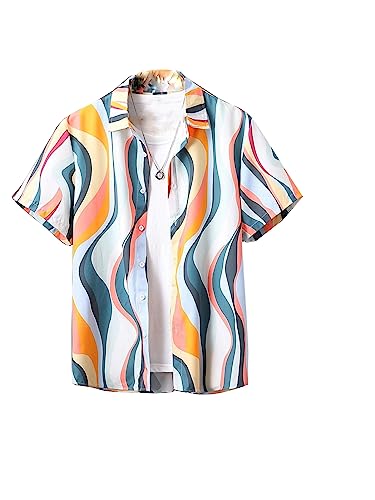 Leriya Fashion Shirts for Men || Rayon All Over Printed Shirt || Regular Shirts for Men || Men's Short Sleeve Shirt || Button Down Shirt || Beach || Summer Wear Shirt for Boys