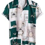 Leriya Fashion Shirts for Men || Rayon Block Print & Preppy Short Sleeves Shirt || Revere Coller Men's Shirts || Beach || Outing || Vacation Wear Shirts || Summer Shirt for Men.