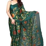 MIRCHI FASHION Women's Chiffon Floral Printed Saree with Blouse Piece