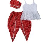 MVD Fashion Girl's Top And Dhoti and dupatta Set for 2-10 Year