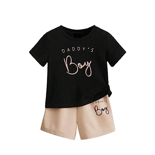 Morvinandan Creation Daddy Boy's Cotton T-shirts and shorts | Casual Printed Half Sleeves Kids Dress For Baby Boy