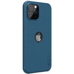 Nillkin Case for Apple iPhone 12 / iPhone 12 Pro Super Frosted Shield Pro Magnetic Hard Back Soft Border PC + TPU Cover Raised Bezel Camera Protect with Logo Cut (6.1" Inch, Blue)