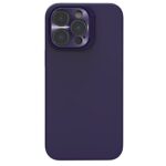 Nillkin Case for Apple iPhone 14 Pro (6.1" Inch) Lens Wing Magnetic for Mag Safe Metal Camera Lens Protect Hidden Stand Liquid Silicon & Fibre Purple