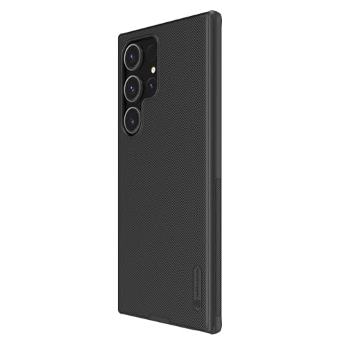 Nillkin Case for Samsung Galaxy S24 Ultra (6.8" Inch) Super Frosted Shield Pro Magnetic Hard Back Soft Border (PC + TPU) Cover Raised Bezel Camera Protect Black