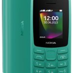 Nokia 106 Dual Sim, Keypad Phone with Built-in UPI Payments App, Long-Lasting Battery, Wireless FM Radio & MP3 Player, and MicroSD Card Slot | Green