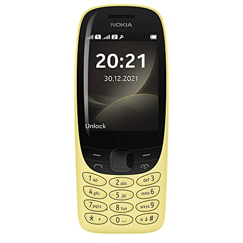 Nokia 6310 Dual SIM Keypad Phone with a 2.8” Screen, Wireless FM Radio and Rear Camera with Flash | Yellow