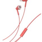 Nokia Buds (Wb-101) Powerful Bass Performance Wired In Ear Earphones With Mic For Clear Voice Calls, Virtual Assistant Control Enabled Angled Acoustic Tubes For A Comfortable And Secure Fit, Red