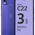 Nokia C22 | 3-Day Battery Life | 4GB RAM (2GB RAM + 2GB Virtual RAM) | 13 MP Dual Rear AI Camera with Night & Portrait Mode | IP52 | Purple