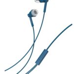 Nokia Wired in Ear Earphones (WB-101) with Powerful bass Performance, with mic for Clear Voice Calls, Virtual Assistant Control Enabled. Angled Acoustic Tubes for a Comfortable and Secure fit, Blue