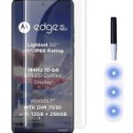 OMOTON Tempered Glass Screen Protector Compatible for Motorola Edge 40 Neo 5G with Edge to Edge Coverage UV and Easy Installation Kit