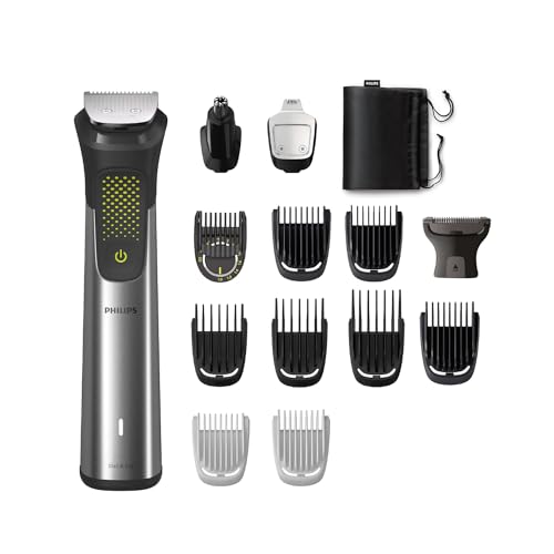 PHILIPS All Metal Stainless Steel Ultra Precision Pro Battery Powered,Rechargeable All-In-One Trimmer For Men|Head To Toe Multi-Groomer|120Min Run Time I Quick Charge|Mg9551/65