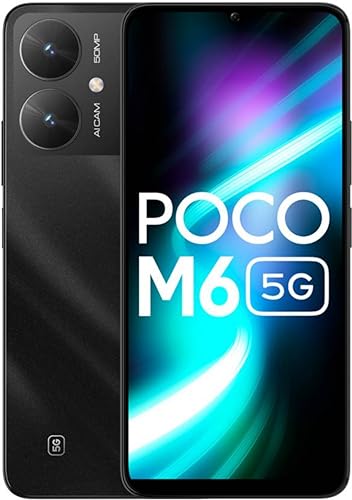 POCO M6 5G (Galaxctic Black, 8GB RAM, 256GB Storage)