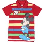 PROTEENS Boys Red Disney Printed Polo T-Shirts