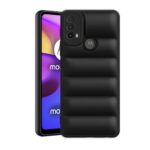 Plus Puffer Case Camera Protection Soft Back Cover for Motorola Moto E40 - Black