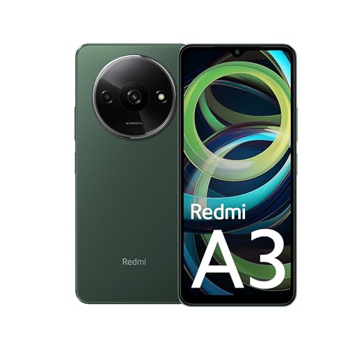 Redmi A3 (Olive Green, 3GB RAM, 64GB Storage) | Premium Halo Design | 90Hz Display