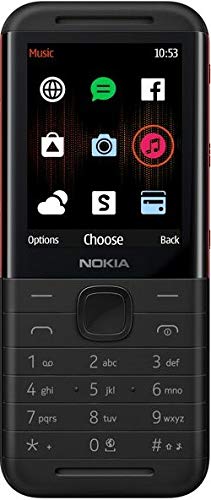 (Refurbished) Nokia 5310 (Dual Sim, Black/Red)