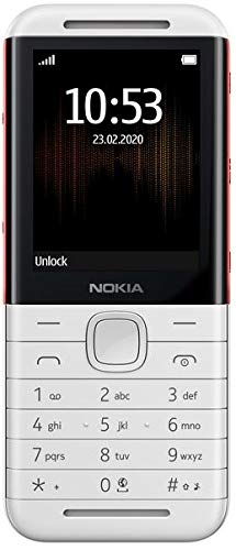 (Refurbished) Nokia 5310 (Dual Sim, White/Red)