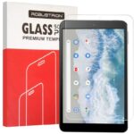 Robustrion Anti-Scratch & Smudge Proof Tempered Glass Screen Protector Guard for Nokia Tab Tablet T10 Tablet 8 inch