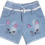 SADIA FASHION Breathable and Stretchable Casual Comfort Realxed Fit Denim Shorts for Girls