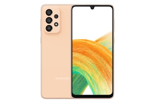 Samsung Galaxy A33 5G (Awesome Peach, 6GB, 128GB Storage) | 48 MP No Shake Cam | Voice Focus | Upto 12 GB RAM with RAM Plus | Travel Adapter to be Purchased Separately