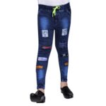 Sg Fashion Jeans Slim Fit Denim Joggers with Drawstring Round Elastic Waist for Kids or Boys