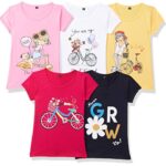 T2F Girl's Regular Fit T-Shirt