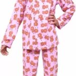 Taniya Fashion Kids Night Suit Teddy Bear Printed Cotton Nightwear for Small Childrens