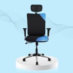 The Sleep Company SmartGRID Onyx Ortho Chair for Home & Office |Adjustable Lumbar Support for Ergonomic Sitting Posture | Ergonomic Chair | Made in India|Multiple Adjustments Mechanism(Classic Black)