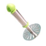 Tosmy Stainless Steel Potato Vegetable Pav Bhaji Masher, Multicolour