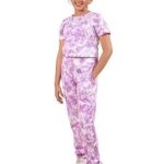 Tweeny Mini Girls Kids Joggers | Tie Dye Joggers set | Track pant set | Pyajama with Crop top Combo Summer wear for Girls