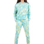 Tweeny Mini Kids Girls Tie Dye Hoodie Sweatshirts | Joggers | Sweatsuit | Tracksuit Combo Set Full Sleeves for Winter Wear