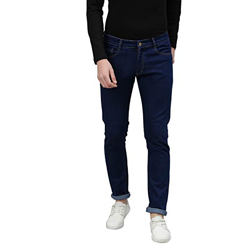 Urbano Fashion Men's Slim Fit Washed Jeans Stretchable