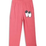 VIMAL JONNEY Printed Pink Regular Fit Cotton Blended Trackpant for Boys