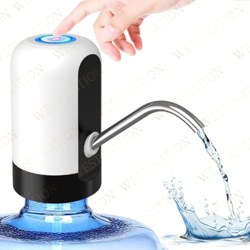 West Nation®️ automatic water dispenser for 20 litre bottle - small dispensers , mini can pump , daily life smart electric gadgets items for home needs , all new latest electronic appliances (A++ Quality)