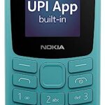 for Nokia All-New105 Keypad Phone with Built-in UPI Payments,Long-Lasting Battery,Wireless FM(Cyan)