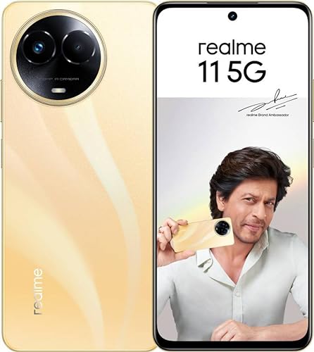 realme 11 5G (Glory Gold, 8GB RAM, 256GB Storage) | Dynamic Ultra Smooth Display | Up to 8GB+8GB Dynamic RAM | 108MP 3× Zoom | 16MP Selfie Camera | Dimensity 6100+ 5G Processor | 67W SUPERVOOC Charge